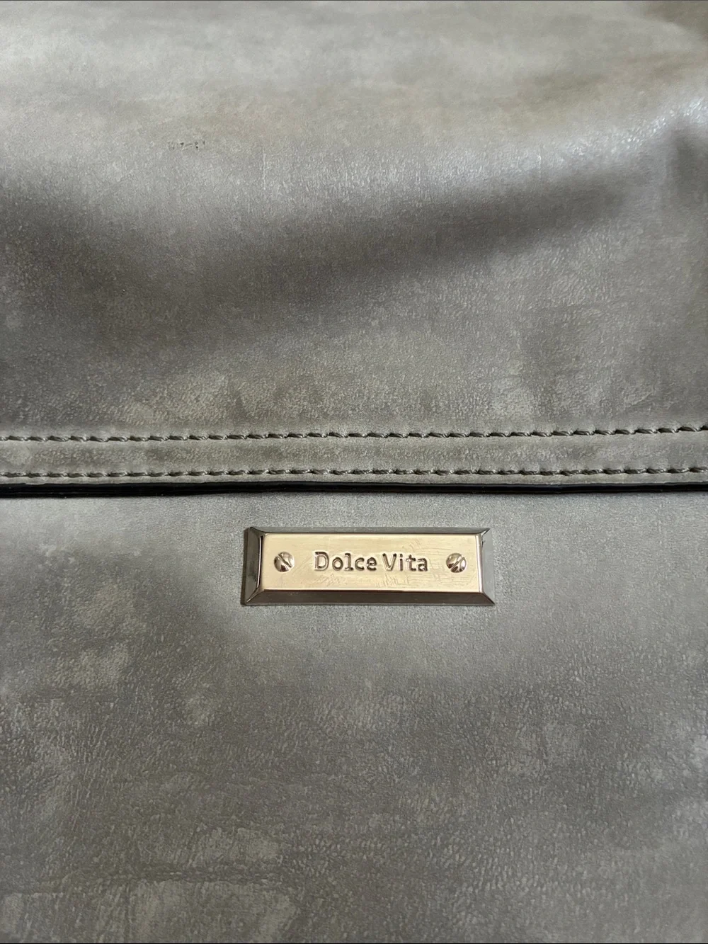 Dolce Vita Gray and Black Tassel Crossbody Bag